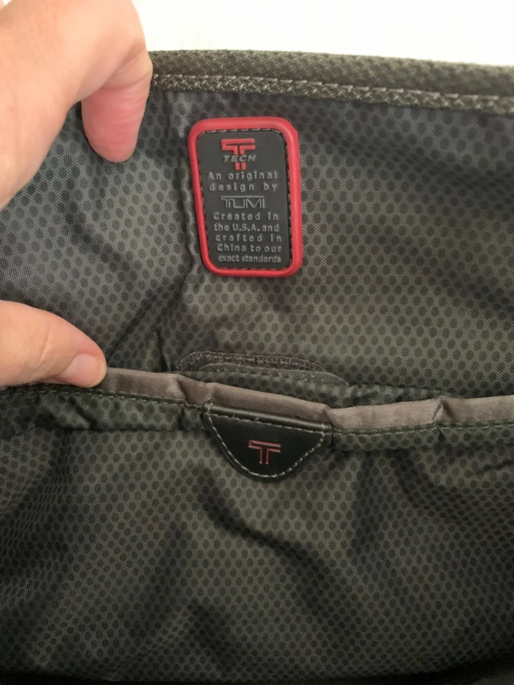 Tumi Tech Gray Laptop Messenger Bag | Padded Shoulder Strap | Professional Work